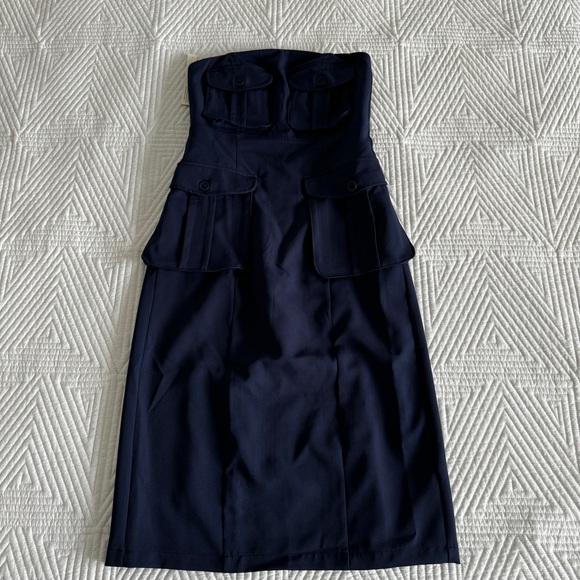 Anthropologie Porridge Strapless Utility Dress - Picture 11 of 12